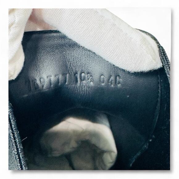 NIB Gucci GG Men's 10.5 US 11 Jacquard Canvas Ankle Chelsea Boots Black $1,150 - Picture 9 of 12